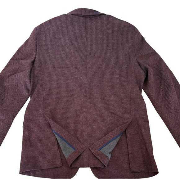 Bonobos Jetsetter / Unconstructed Wool Blazer in Burgundy | Men's 42R - Picture 4 of 5